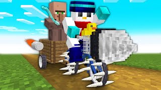 【マイクラ】1週間「自転車」に乗ってサバイバル生活してみた結果！？