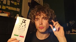 ASMR Realistic Eye Exam | lots of props (soft spoken)