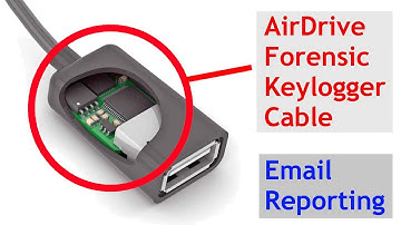 AirDrive Forensic Keylogger Cable Pro Email Reporting