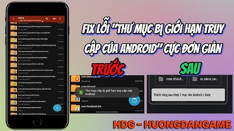 Hướng dẫn khắc phục tình trạng "Thư mục bị giới hạn quyền truy cập của Android" cực đơn giản | HDG