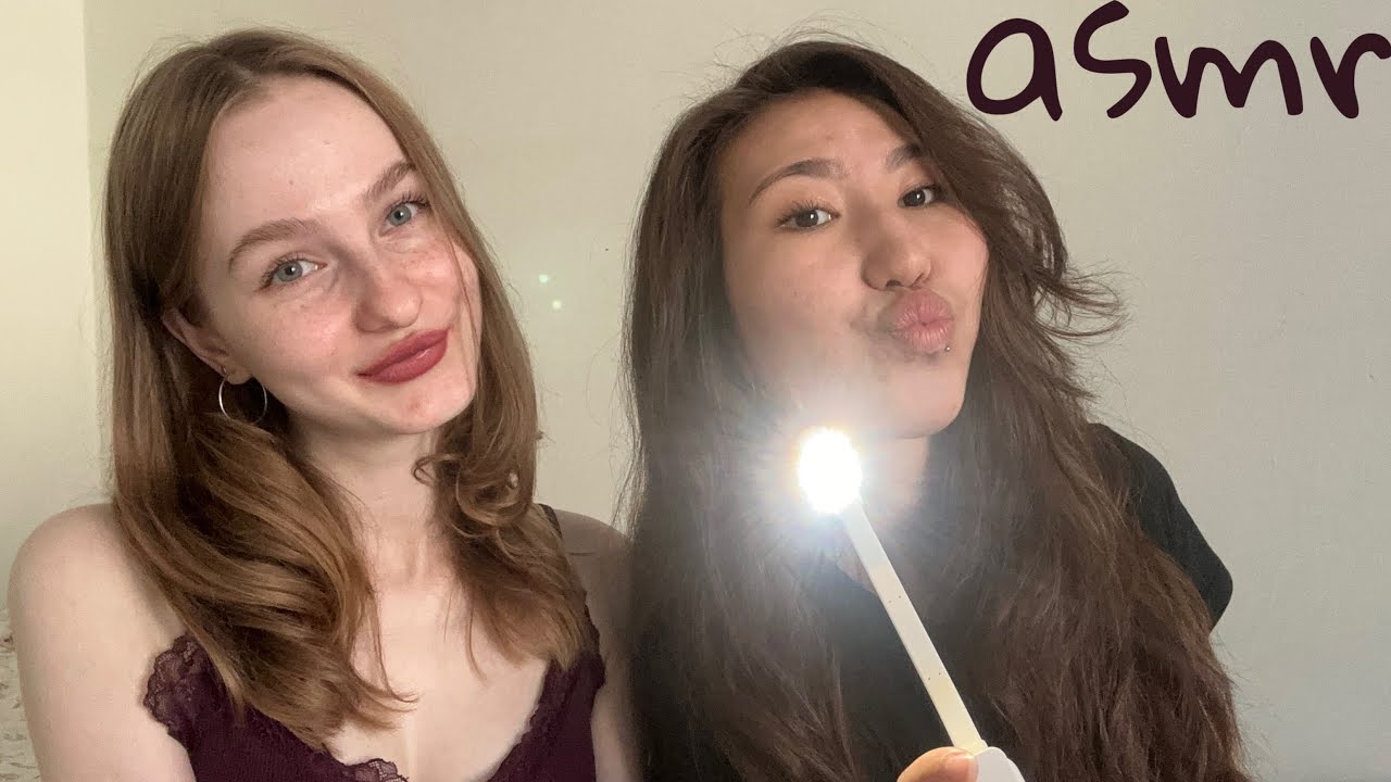 ☀︎ ASMR my friend tries asmr ☀︎ отгадываем триггеры ☀︎