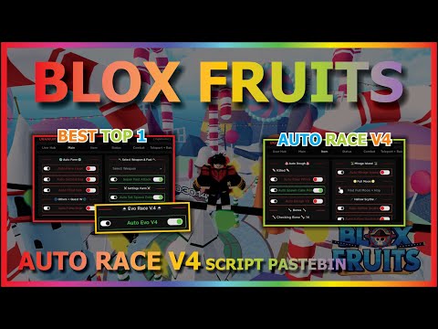 BLOX FRUITS Script Pastebin 2023 UPDATE RACE V4 AUTO FARM, FIND FULL MOON