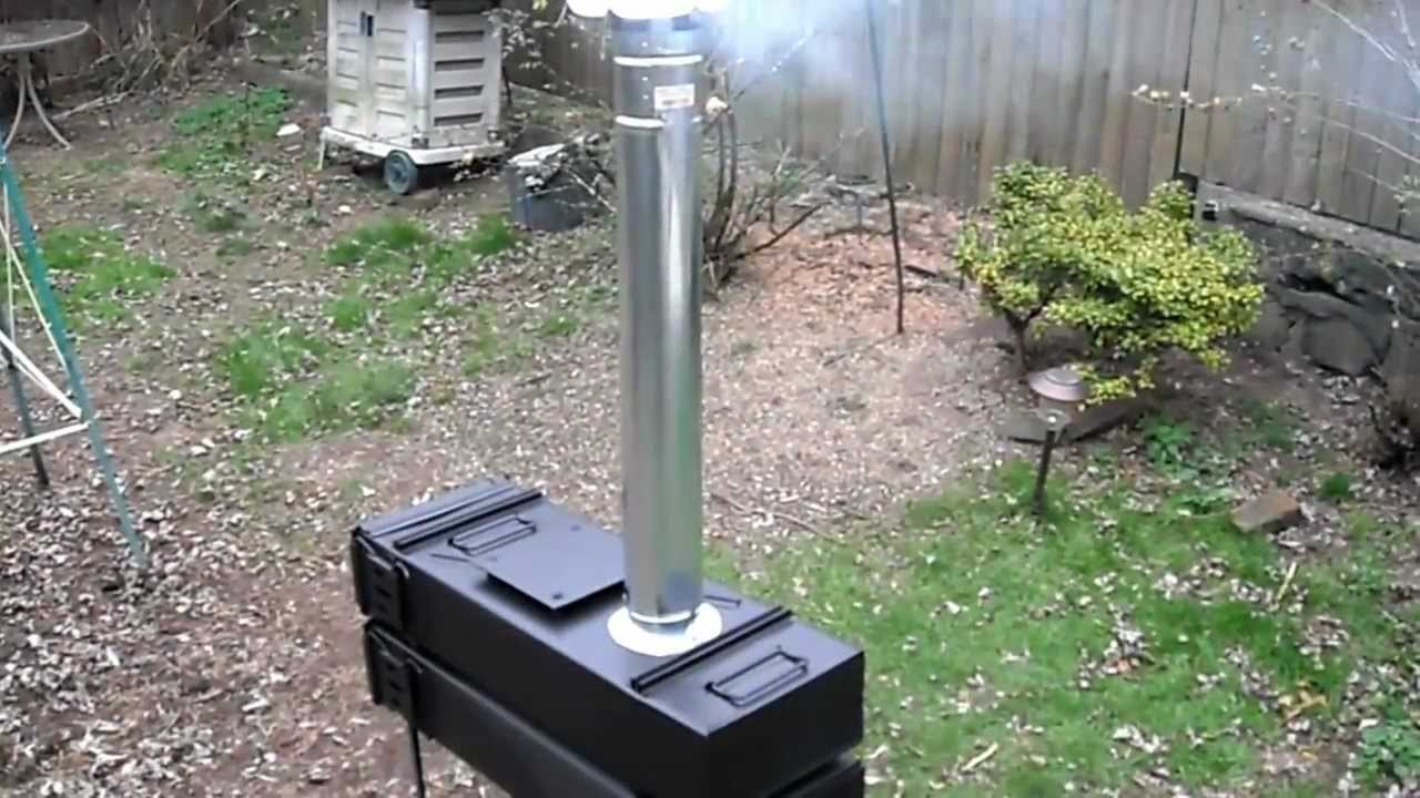 Ammo Can Stove / 120mm ammo cans - YouTube