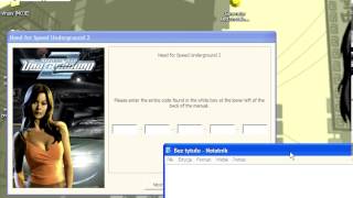 Program do generowania kodu instalacyjnego do Need For Speed Underground 2 by Cheater_PL