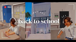 FIRST DAY AT SCHOOL📚📝(BERRY AVENUE EP 21)