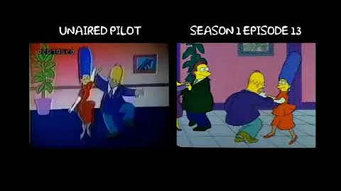 The Simpsons: Unaired Pilot Comparison