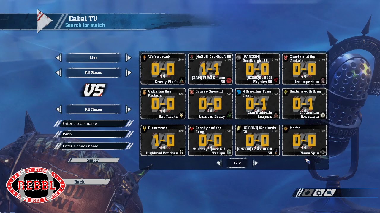 Blood Bowl 2 SemiFinal of the PerpetualLadder YouTube