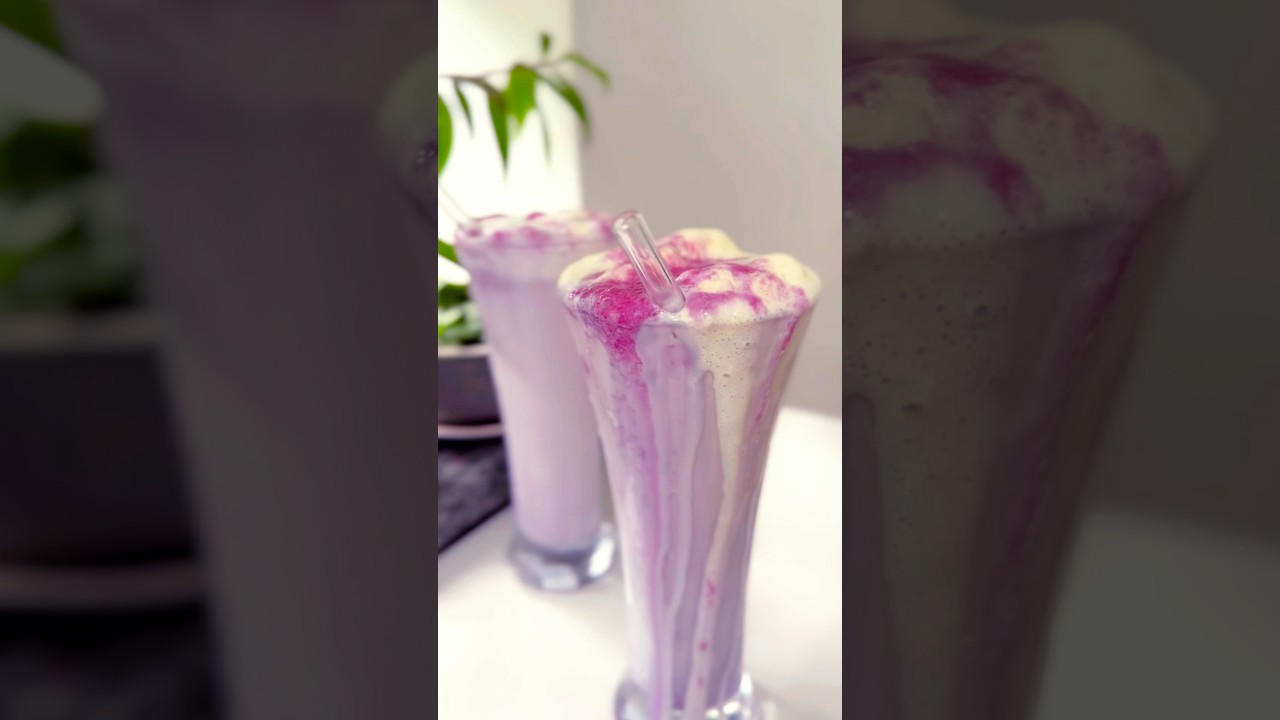Blackcurrant Milkshake Magic! 💜🍇  | 