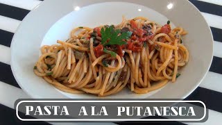 PASTA A LA PUTANESCA | PASTA ALLA PUTTANESCA | RECETA ORIGINAL | PASO A PASO