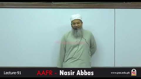 CFAP 01 | AAFR | SIR NASIR ABBAS | LECTURE # 91  | JUNE 2024