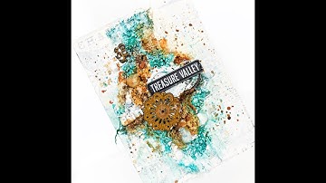 How to use rust paste on a mixed media canvas