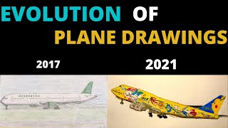 My Aircraft Drawings 2017-2021  🎊1k subscriber special!