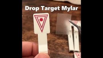 How to protect your Drop Target art on a Pinball Machine. Mylar Spinner and Target Protectors!