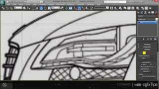 3ds max Tutorial: Car Modelling - Audi R8 (3D Blueprint)