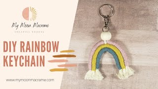 Rainbow keychainsMacrame rainbowMacrame rainbow keychains