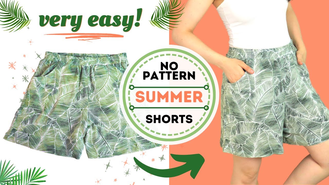 How to draft and sew these 1-hour SHORTS-CULOTTES! Super easy and detailed  drafting tutorial! 