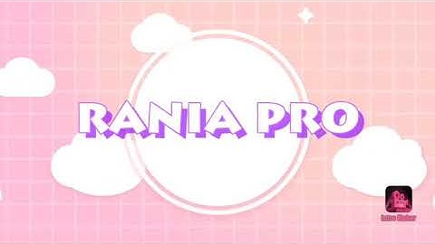 Mon premier vidéo ♥️ : intro  de Rania pro