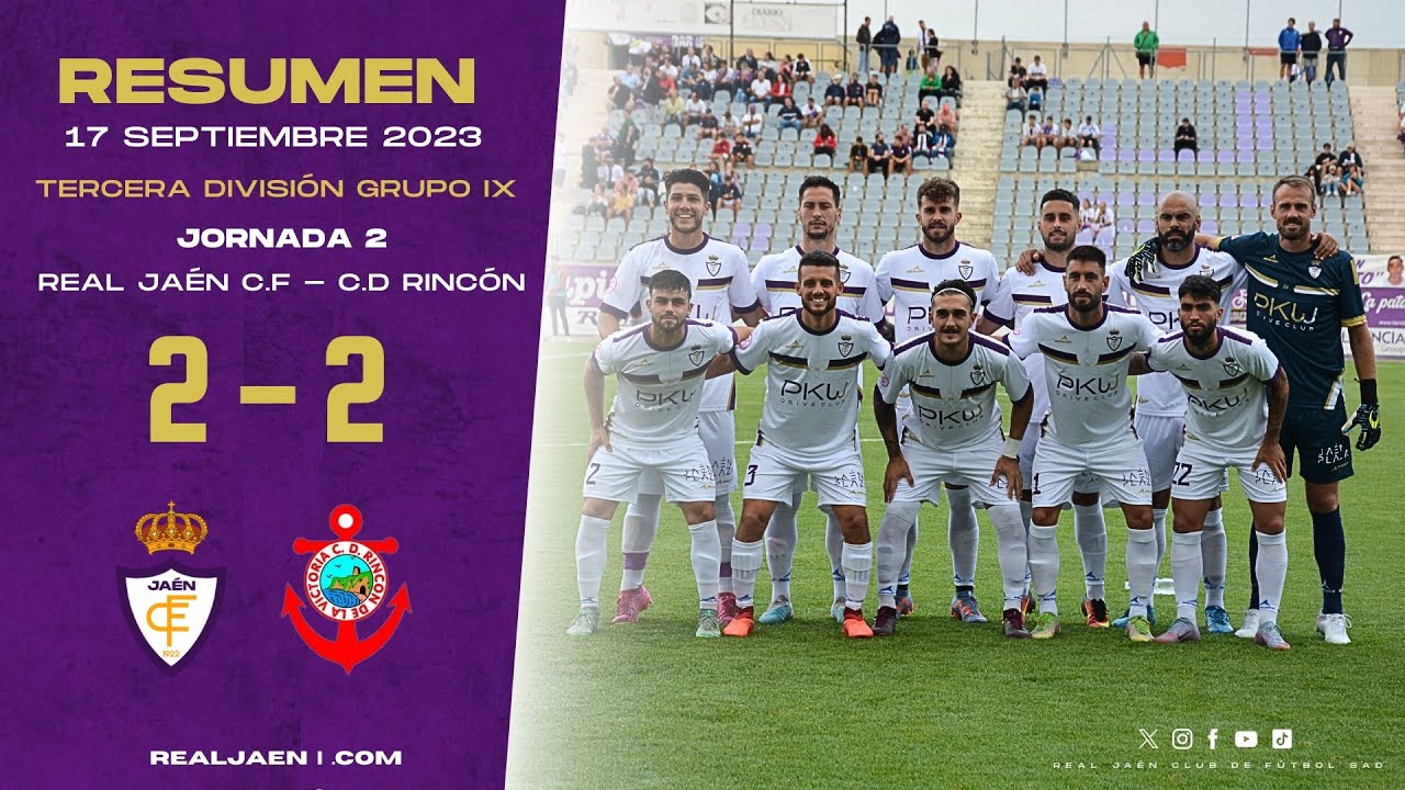 RESUMEN | Real Jaén 2 - 2 C.D Rincón