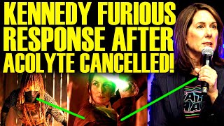 KATHLEEN KENNEDY ATTACKS FANS AFTER ACOLYTE GETS CANCELLED BY DISNEY! WOKE STAR WARS FAILURE