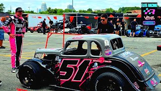 LEGEND CAR RACING ACTION FROM BOWMAN GRAY STADIUM KYLE BUSCH MEMORIAL 8/21/26