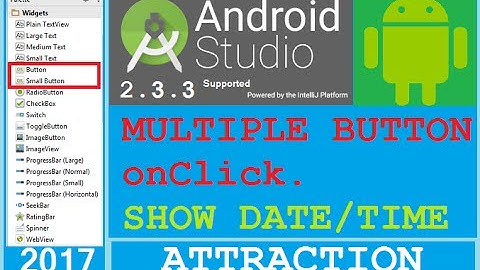 Android studio tutorial - Multiple button click in android. NEW