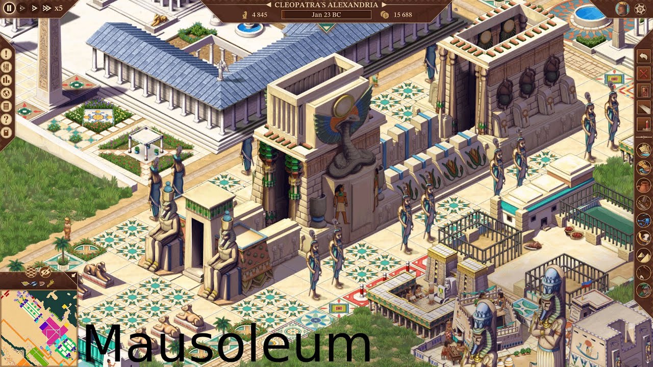 Pharaoh : A new era (hard) - Cleopatra's capital - mission 4 : legacy of a queen - Mausoleum done