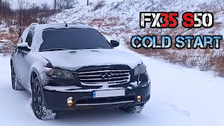 Winter Cold Start Infiniti Fx35 startup my car after 1 Month
