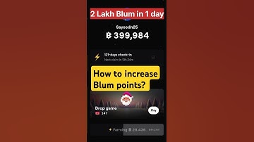 How to increase Blum coins or points? Trick for Blum #blum #blumairdrop #shortsfeed