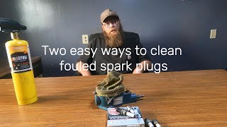 How to clean spark plugs.