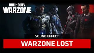 Call Of Duty: Warzone | Warzone Lost [Sound Effect]