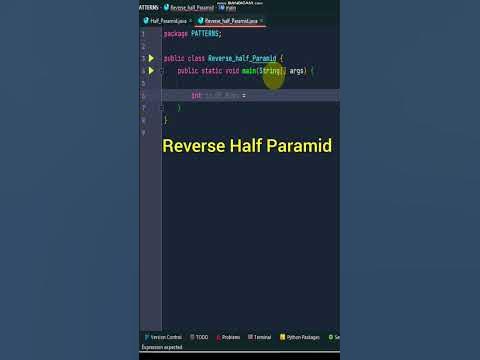 How To Print Half Paramid In Java In Just 6 Simple Steps! #java#coding ...