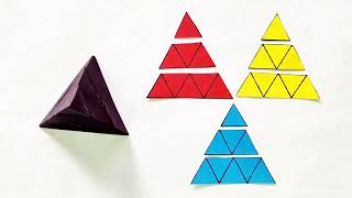 How to make pyraminx cube at home