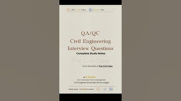 QA/QC Civil Engineering Interview Questions