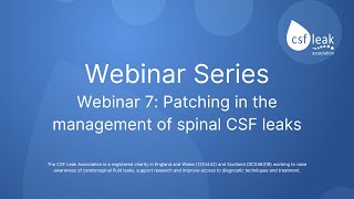 Epidural Blood Patching of spinal CSF leaks