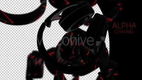 Black Headphones Background | Motion Graphics - Envato elements