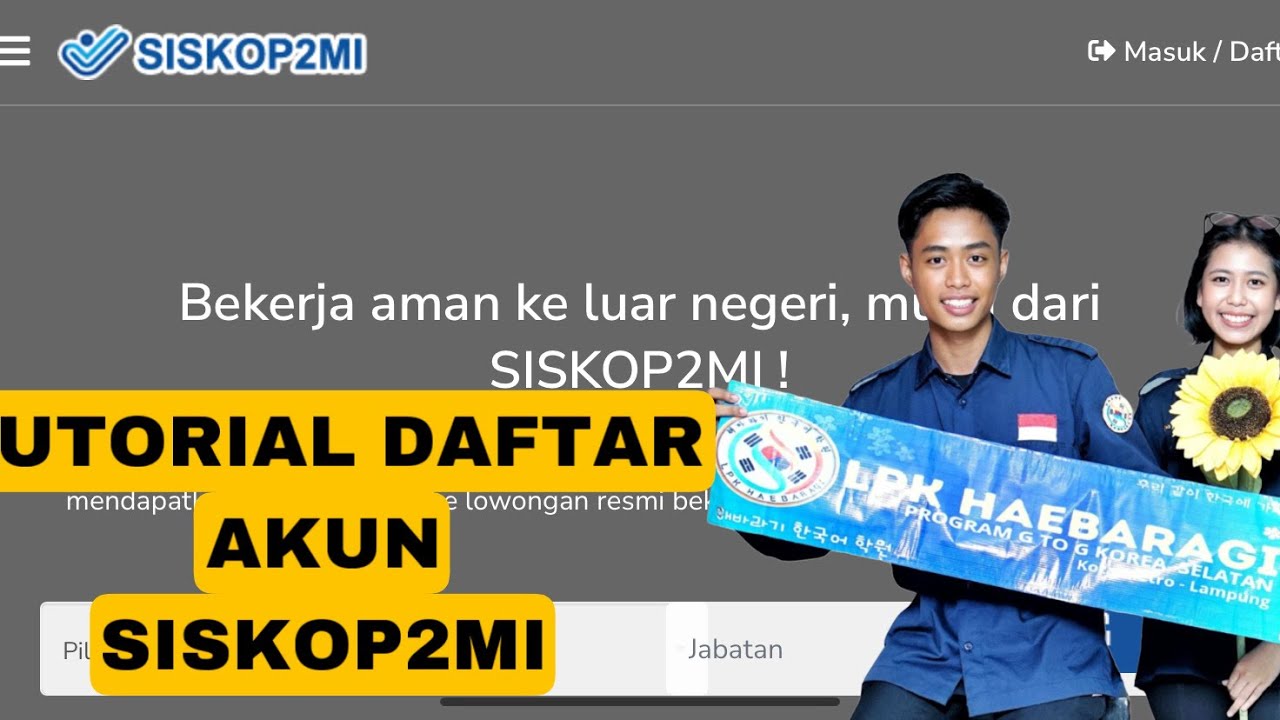Tutorial membuat akun siskop2mi