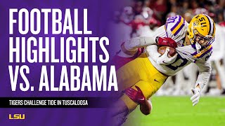 LSU Football at Alabama - Game Highlights