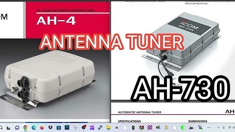 ICOM AH-4 or AH730 ANTENNA TUNER