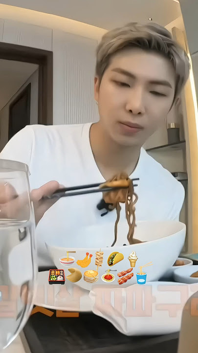 Namjoon mukbang🍜🍱🍝🌮🍦 #namjoon #bts #asmr #rm #shorts #trending #viral #asmr #food #short  #kpop