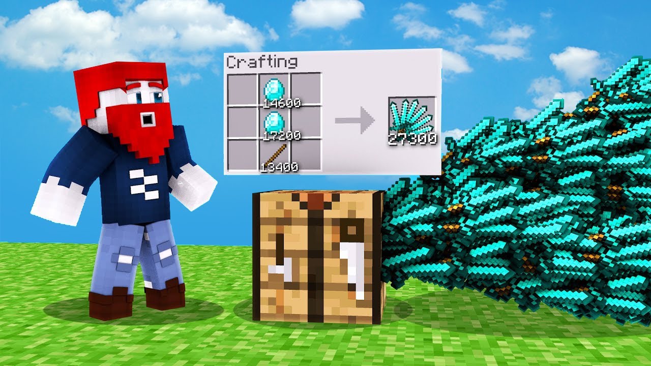 MINECRAFT, aber ALLES IST UNENDLICH! (Diamanten, Essen, Rüstungen, Waffen)