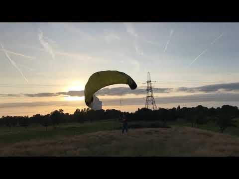 Super short lines (2m) with 5m Ozone Hyperlink UL Foil Kite - SUP foiling with kite ....soon