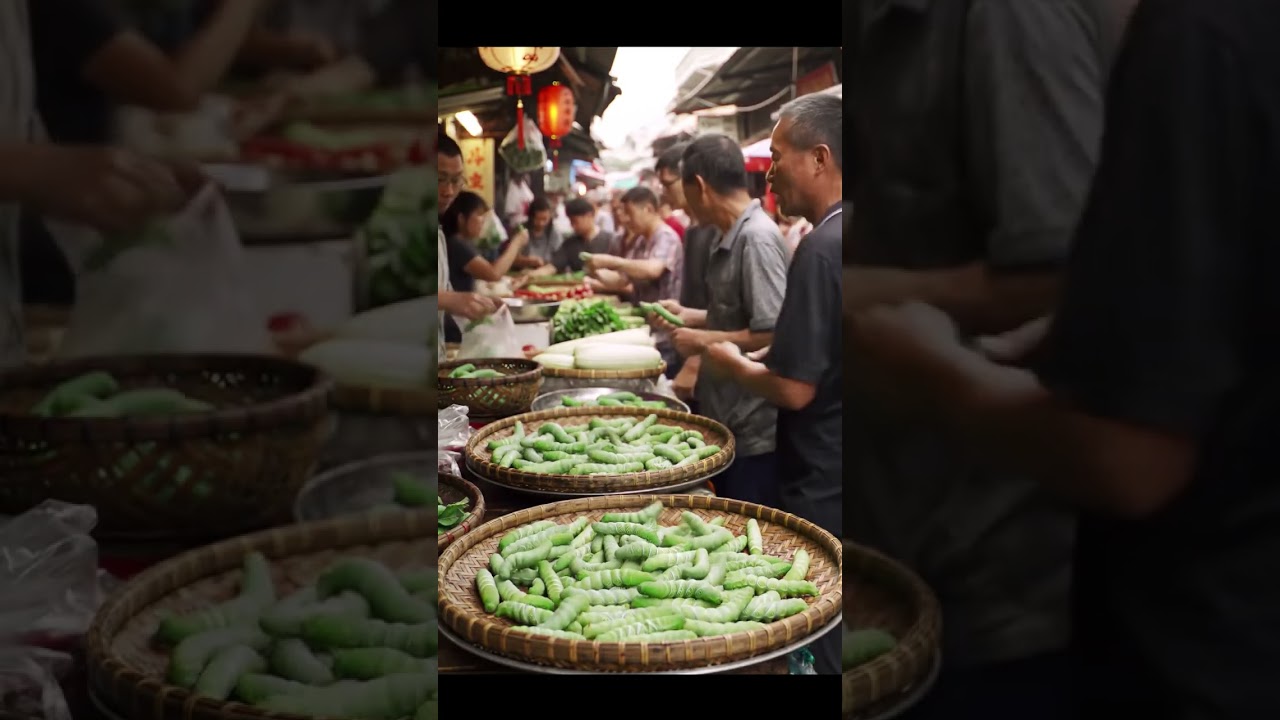 #green leaf caterpillars was sold in market