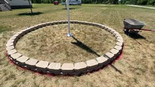 How To Build A Retaining Wall Flower Garden Bed Circle