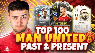 TOP 100 ON FUT CHAMPS w/ A MAN UNITED PAST & PRESENT SQUAD ON FIFA 21!! 🔴😈