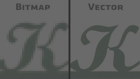 bitmap (raster) vs vector