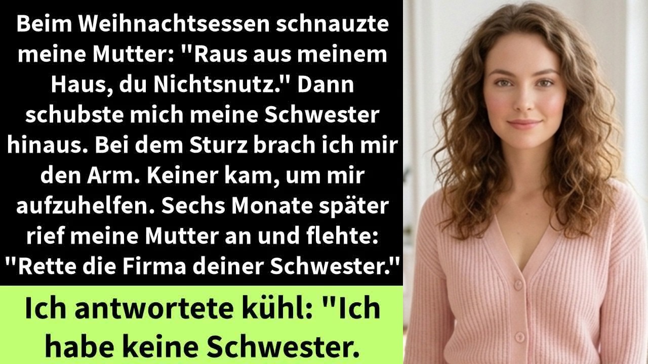 Rauswurf am Heiligabend! 😱 Mama: „Raus hier, du Nichtsnutz!“ – Weihnachten ruiniert... 🎄🏠💔