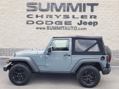 2015 JEEP WRANGLER WILLYS WHEELER ANVIL 2 DOOR TWO DOOR 6 SPEED FOND DU LAC  SOLD! 5J53AA SUMMITAUTO - YouTube