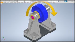 Tutorial Autodesk Inventor Mecanismo de Polea Modelado  Ensamble y Simulación ⚙⚙