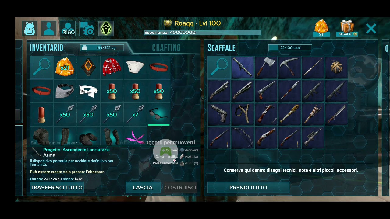 ARK MOBILE THE BEST WEAPON!!!! EVER!!!!