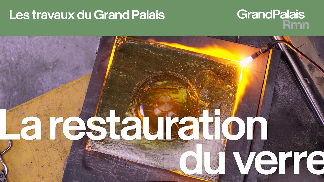 La restauration du verre au Grand Palais